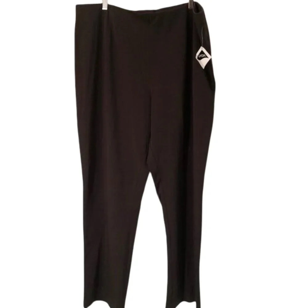 L.L. Bean Cotton Stretchy Comfy Pull On Pants Brown Size 2X‎ REG